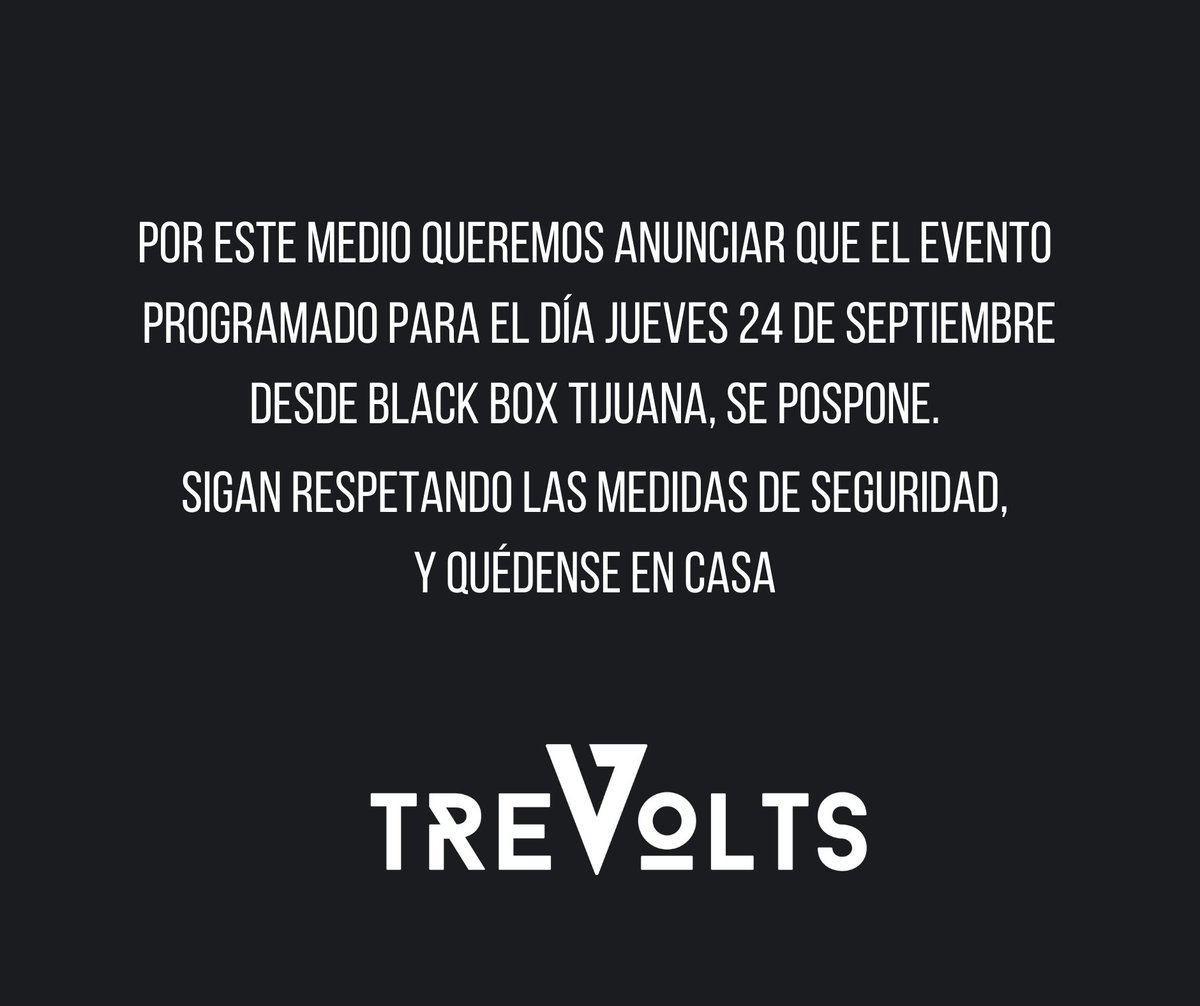 TrevoltsO's tweet photo. Quédense en casa 🤟🏻 https://t.co/9WHFWQjDgu
