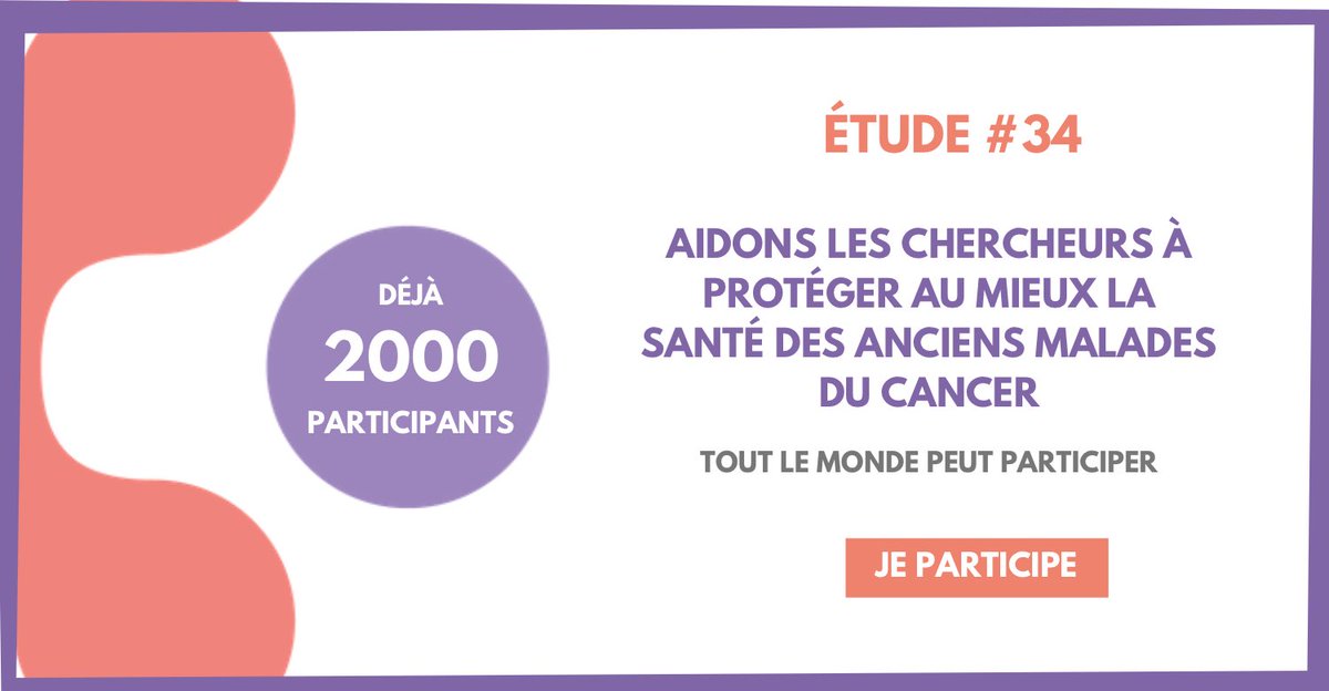 En un peu plus de 72h, 2000 Seintinelles ont participé à une étude sur l’après-#cancer, menée par des chercheurs de  <a href="/GustaveRoussy/">Gustave Roussy</a> et <a href="/Inserm/">Inserm</a> .
Si vous aussi voulez participer (étude ouverte à tous) c’est ici: seintinelles.com/etude/51
#citoyens #santepublique #solidarite