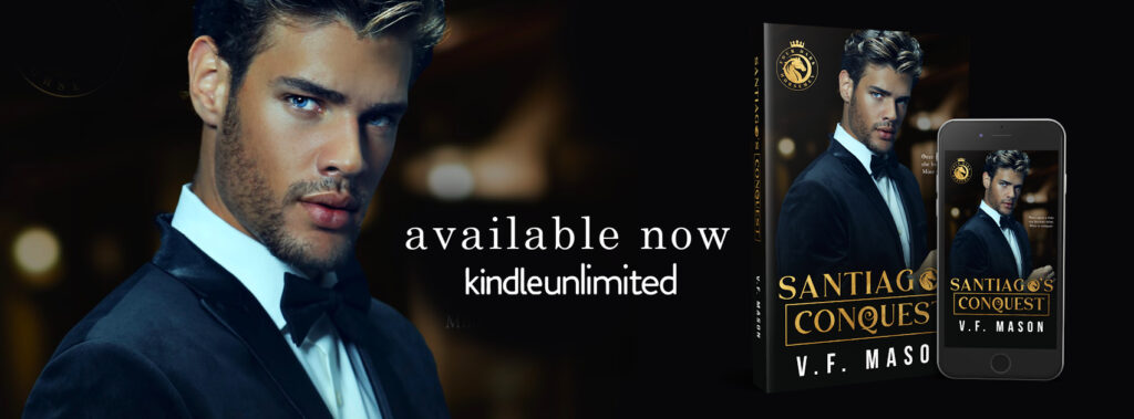 WordsWeLoveBy's tweet photo. Santiago's Conquest by V.F. Mason is now live!

Amazon -- https://t.co/F8VCaHMEMo
Universal -- https://t.co/y9lqQx1hWO
FREE with Kindle Unlimited

Photographer: Wander Aguiar
Cover Design: Sommer Stein

Power. Money. Status.
Whatever https://t.co/AiaiTOl0tf https://t.co/0Nq4KCpGTh