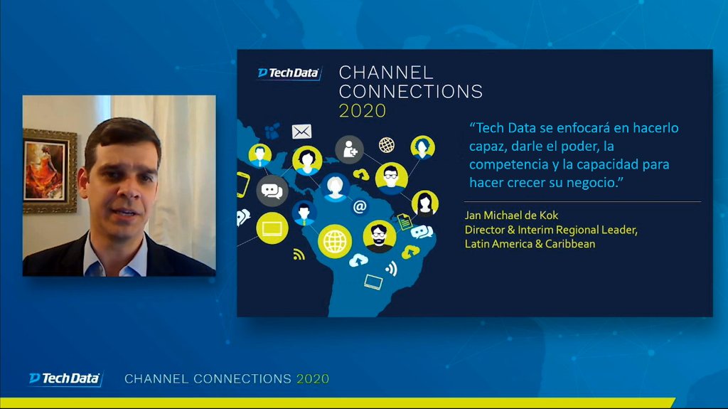 TechDataLAC's tweet image. Jan de Kok de Tech Data comparte con la audiencia de #ChannelConnection cómo #TechData permite a nuestros socios de canal lograr una transformación exitosa.