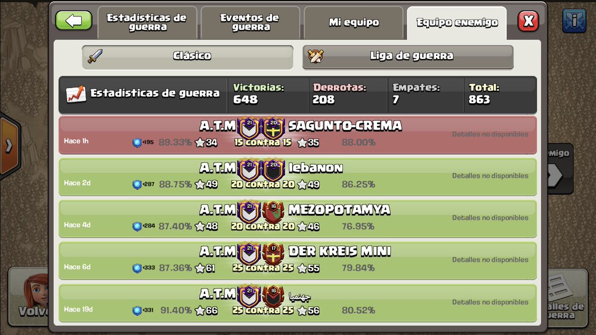 Racha de 13 RIP Que grandes sois 👏💪🖖 seguimos sumando wars