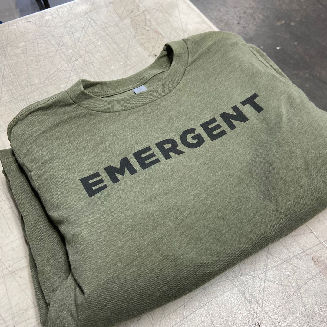 Simple and Clean can make a huge impact. Call us at 317-613-4413 or email sales@distinctimages.net to start your project. 
.
.
.
#screenprint #indy #indiana #indyscreenprint #emergent #emergentindy #bellacanvas #customtees #customprinting