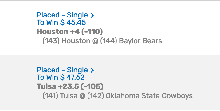 Week 2 - Credit where credit is due.  @paramountsports went 2-0 last week. This week Lee likes Baylor (-4) and Oklahoma St (-23.5).  #FadeLee season update: 0-2; -$100
