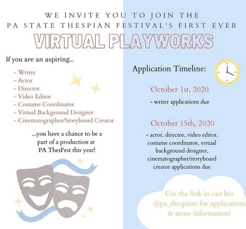 PAThespians's tweet photo. This is a great opportunity that you don’t want to miss! Check out https://t.co/IU0CUSxOS8 for more info! https://t.co/yhsCA5Pzt0