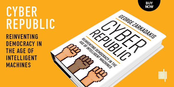 mitpress's tweet photo. "@zarkadakis makes the case effectively with deep research, strong argumentation, and vivid examples. He calls for a rethinking of our systems of democracy and of the social contract itself." Thanks @dtapscott for this glowing praise of #CyberRepublic.
https://t.co/4itFiY0XZq https://t.co/wj4IPMGqxl