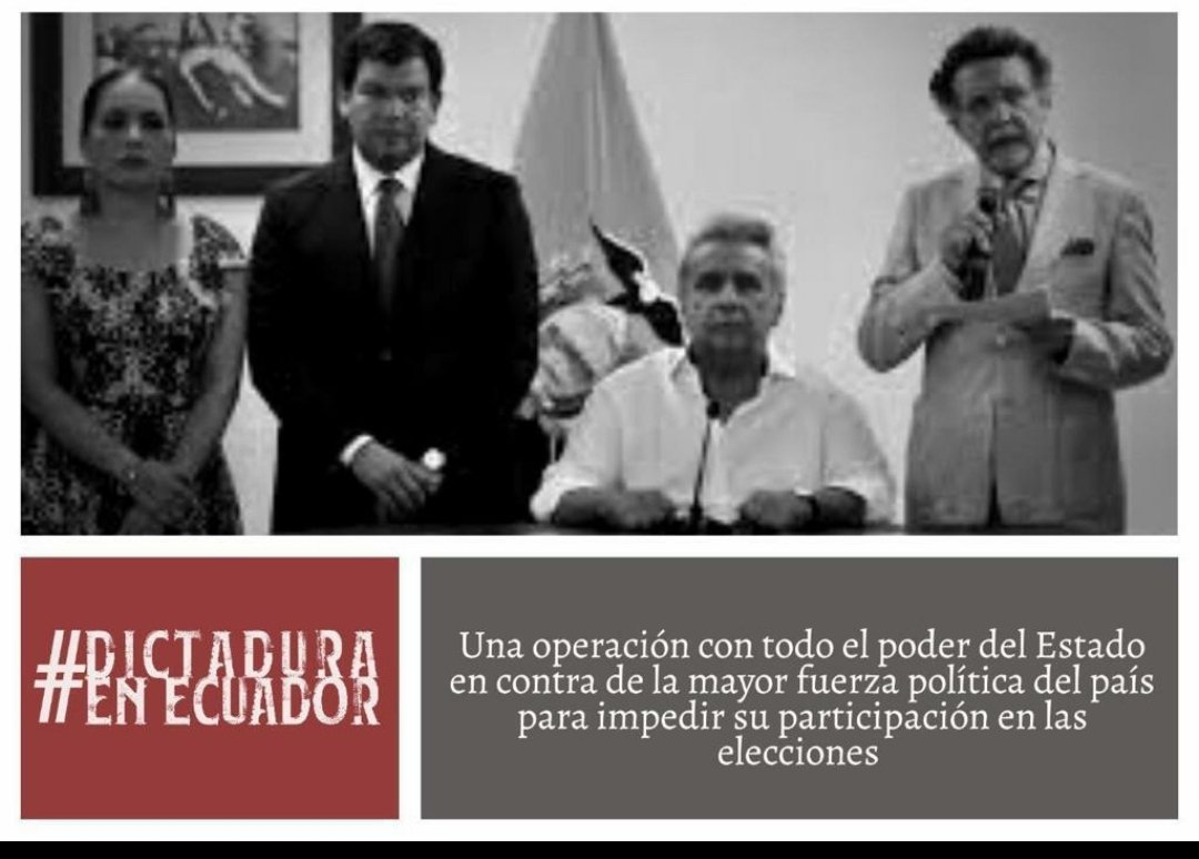 BetyStern's tweet photo. Como será que los #EEUU le temen al #Progresismos, que hoy no solo ponen un DICTADOR, sino a un puñado de pillos, para que actuen como tal. 

#DictaduraEnEcuador https://t.co/O2kyUI0nRz