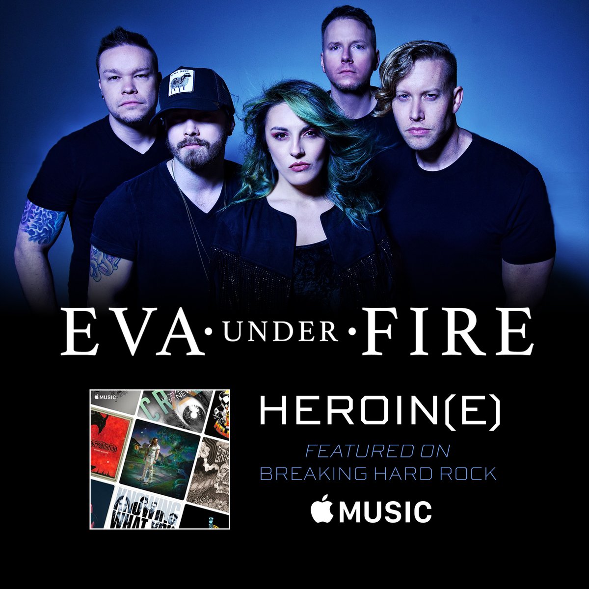 evaunderfire's tweet image. Thank you @suzytothec &amp;amp; @AppleMusic for featuring our new song “Heroin(e)" on #BreakingHardRock! 

Listen here: music.apple.com/us/playlist/br…