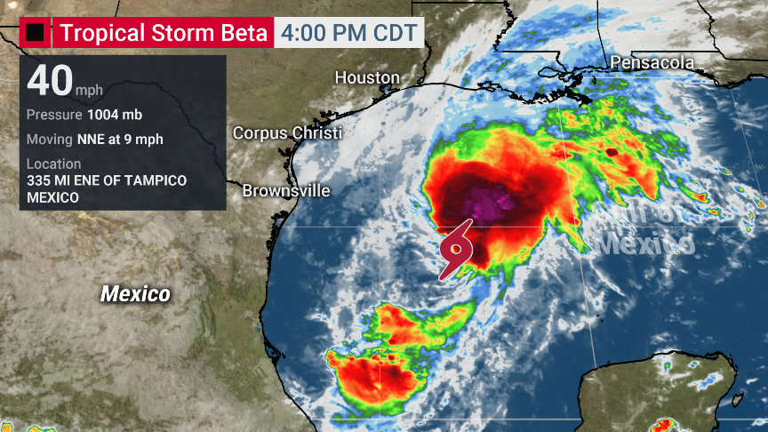 BREAKING: Tropical Storm #Beta has formed in the Gulf of Mexico. We're ...