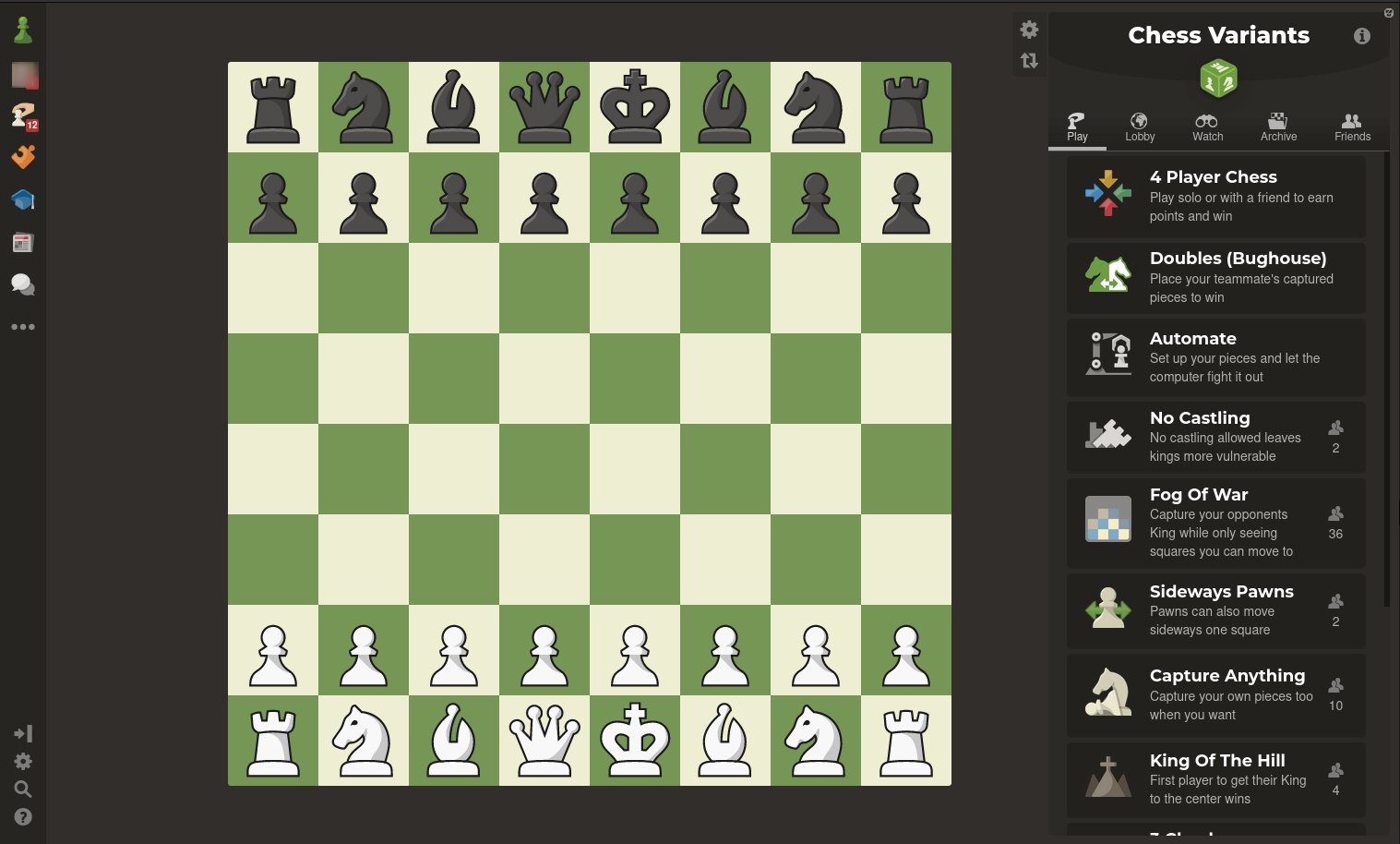 Four-Way Chess – Green Chess