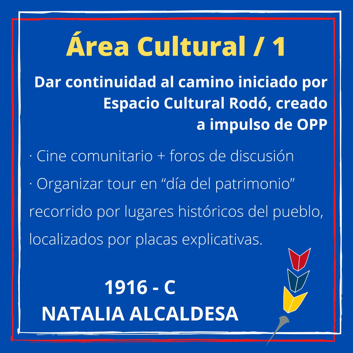 fa_rodo's tweet photo. Hoy queremos compartir con uds algunas de nuestras propuestas en el Área Cultural. 
Arrímate y acercanos tus propuestas, ideas, consultas..
#lista1916-C https://t.co/JI3ftGSO6E