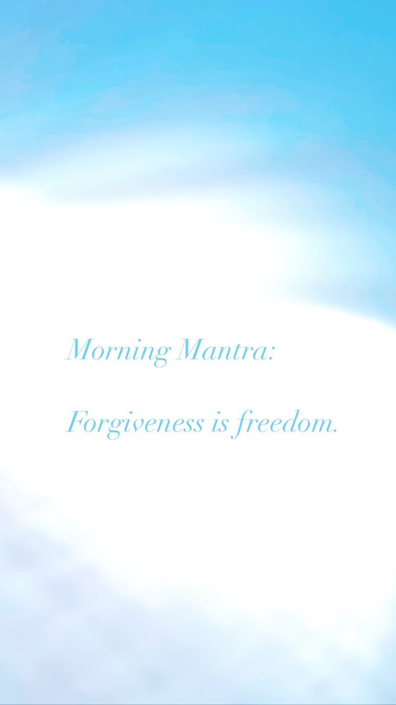 Friday Mantra:

Forgiveness is freedom.