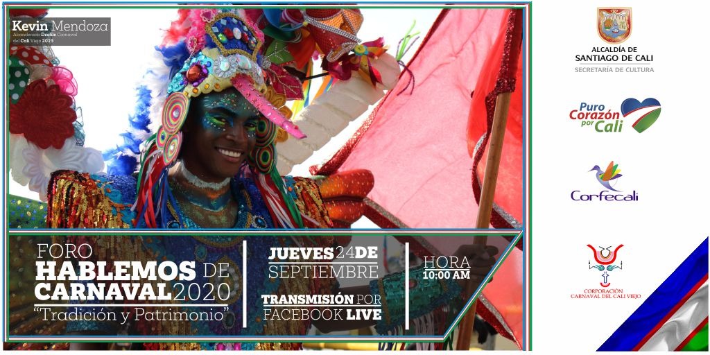Luispompimmc's tweet photo. #ForoHablemosdeCarnaval  La Corporación Carnaval del Cali Viejo les extiende una cordial invitación para este próximo 24 de septiembre de 2020 donde una vez más realizaremos el FORO "HABLEMOS DE CARNAVAL esta vez con "Tradición y Patrimonio" 
Transmisión por Facebook Live https://t.co/XK2zzLUEQb