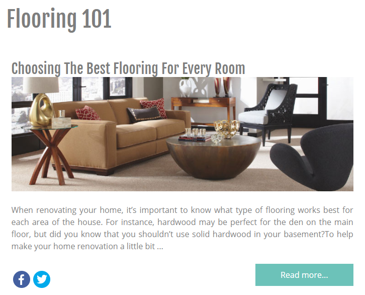 Nemethinteriors's tweet photo. New to home improvement? Not sure where to start? Check out the Flooring 101 section of our site for tips and guides for everything you need to know about carpet, laminate, hardwood, luxury vinyl, and tile flooring. #homedecor #flooring #remodel #homeimprovement #interiordesign https://t.co/5w78nDcBVo