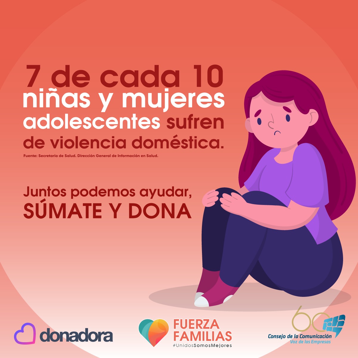 Recuérdales que no están solas. ¡Tú puedes ayudarlas! 🧡
Te dejamos el link para que seas parte de este movimiento, súmate y dona.
📲donadora.org/campanas/forta…
#FuerzaFamilias #UnidosSomosMejores 👨‍👩‍👧‍👦