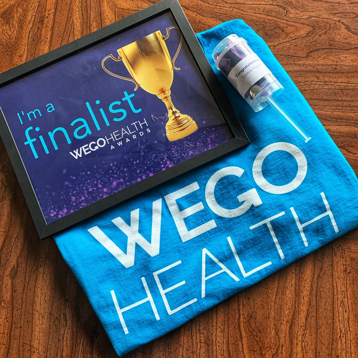 Check out this fun package that arrived in the mail from @wegohealth! 💌 I’m honored to have been chosen as “Patient Leader Hero” Finalist in this years #WEGOHealthAwards! Those within the #epilepsy community are my heroes and I value your love and support beyond measure!