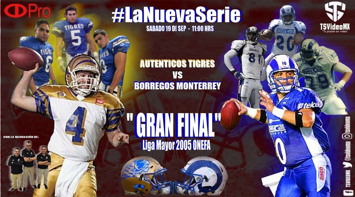 Ed_reza's tweet image. #NoTeLoPierdas #LaNuevaSerie #Capitulo7 Gran Final @OnefaOficial Mayor 2005 @BorregosMty vs @AUTENTICOS_UANL Produce @TSVideoMX sponsor @CDPRO_RR RT @Tercer_Cuarto @maximoavance @mundodelovoide @tackleo @GraficaDel @receptorcommx @redskinsacmedia @Senteins @DVanegasL @Joslar46