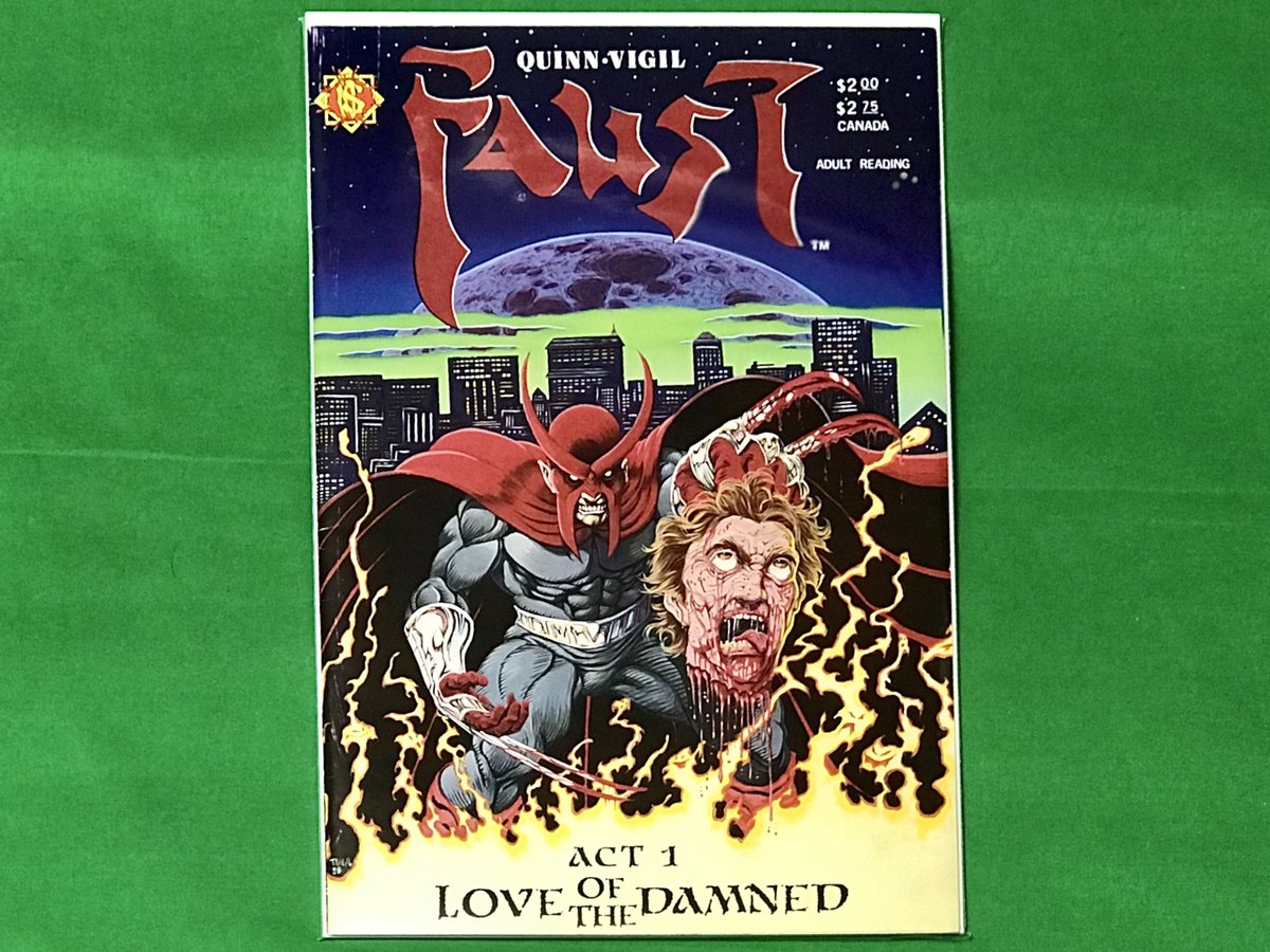 RobWorst's tweet photo. Itβs #FaustFriday & this is the 1st print, 1st issue of the Northstar run on Faust. Signed by Tim Vigil & David Quinn in 1990! If anyone has an Omega 1 or Faust 14 & 15, DM me so I can complete the set.
Please & thank you.
π₯
.
#TimVigil #DavidQuinn #Faust #CopperAgeComics https://t.co/IEreY1lF0u