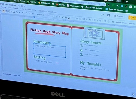 BCSDAandI's tweet photo. Ms. Mason's class at Mount Holly Elementary is working on identifying story elements in fictional works.  Ms. Mason is taking #initiative by incorporating #collaboration through small group instruction with her BDL and traditional learners through Google Classroom and Flipgrid. https://t.co/s2bIlgMEl3