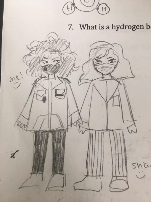 only art i have to offer today is this doodle i did in science Sorry 
