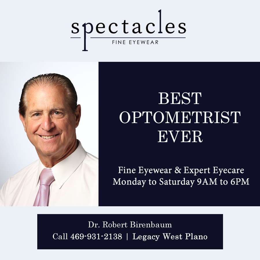 BirenbaumDr's tweet photo. BEST FINE EYEWEAR EVER. BEST OPTOMETRIST EVER.

Whether you need a vision check or an updated look with a new pair of glasses, call us. Our eyewear boutique in Legacy West Plano is open Monday - Saturday 9AM - 6PM.
#bestoptometrist #fineeyewear #legacywestplano https://t.co/mxErs21tjz