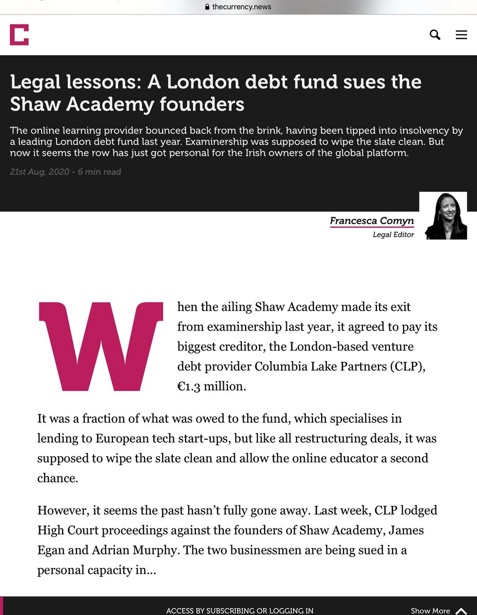 Shaw Academy Horrors tweet media