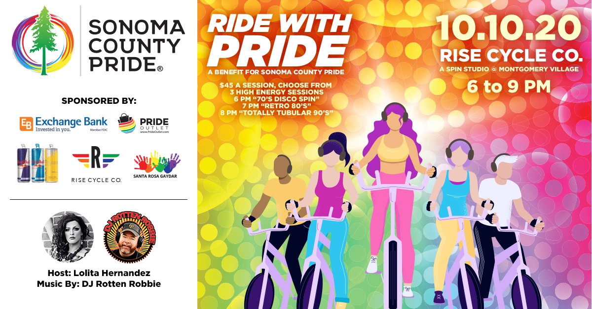 Sonoma County Pride &amp; RISE Cycle Co. Presents RIDE FOR PRIDE! - mailchi.mp/31a1dee19679/s…