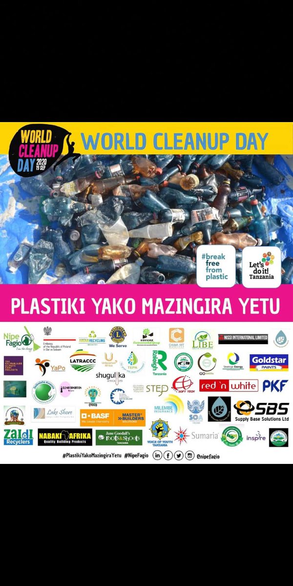Happy world clean up day 🌳🌳💚#WCD2020 let's make difference by cleaning our environment 
@AtiyaSumar <a href="/NipeFagio/">#ZeroWasteTanzania</a> @Humandignityan1 <a href="/MKonekti/">Mazingira Konekti</a> @UNEP_Kiswahili <a href="/JoyceMsuya/">Joyce Msuya</a> <a href="/Dr_srashid/">Dr. Seif S. Rashid</a>
