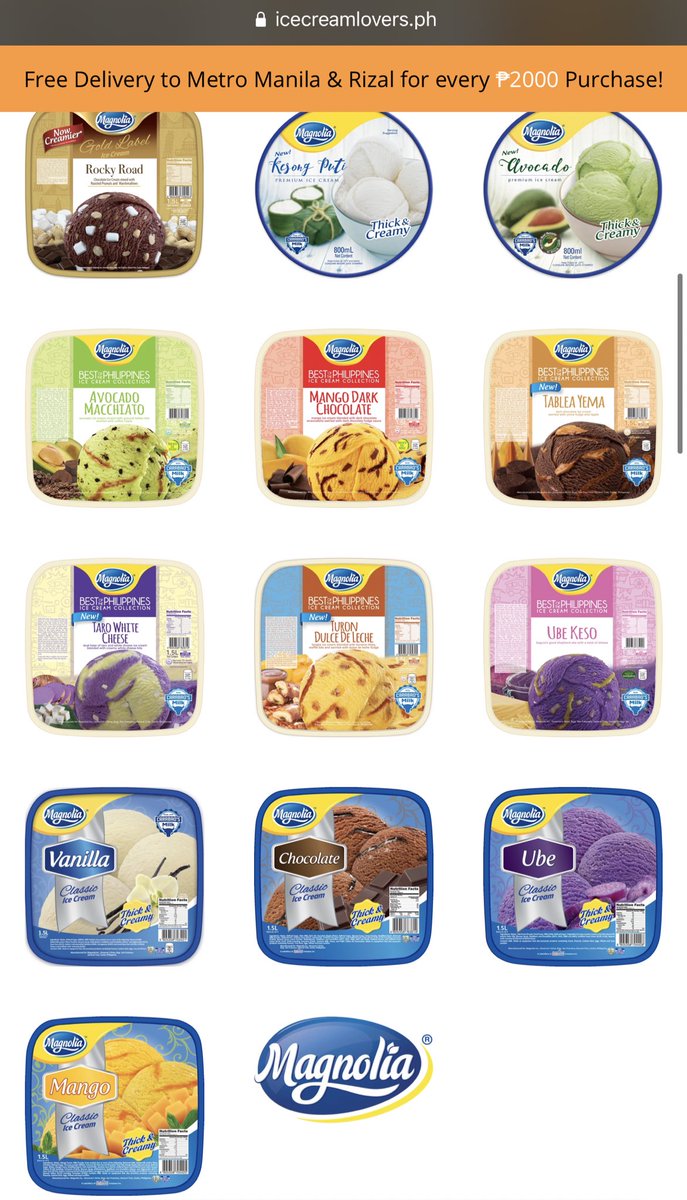 Go to icecreamlovers.ph/products/magno… to order our favorite and unique <a href="/magnolia_icph/">Magnolia IceCream PH</a> ice cream flavors!

We should all try Rocky Road flavor also — as recommended by Alden!

<a href="/aldenrichards02/">Alden Richards</a> <a href="/Talpog/">엘머예요</a> 
#ALDENLovesMagnolia 
#MagnoliaCravings