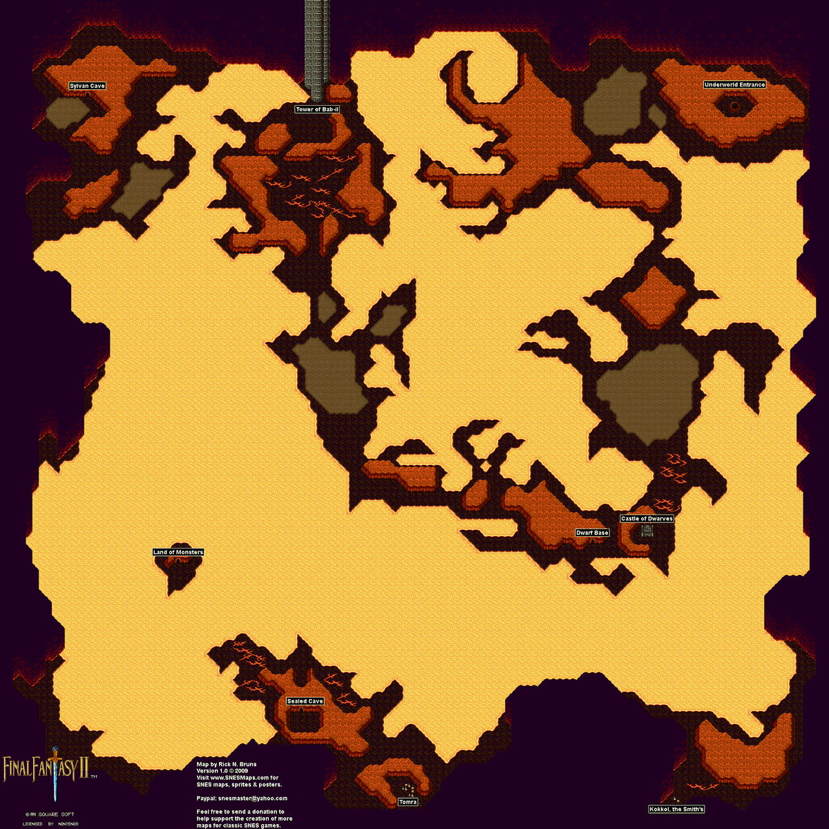 The underworld is interesting. Design wise, the magma functioning as the sun is an amazing idea, albeit horrible implausible. The connection of the tower is great.Size wise it compares to the floating continent. Mostly caves, as to be expected. Quite visually pleasing.