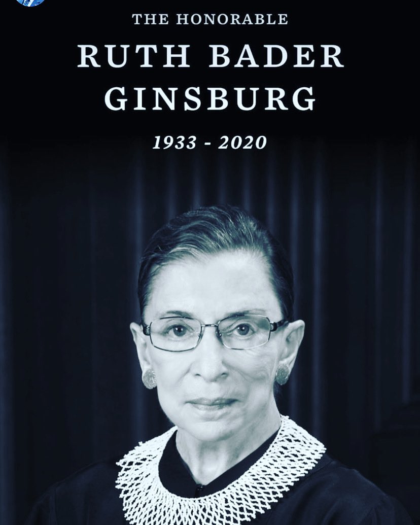 I’m devastated. #RGBforever  #RGB we must fight to stop the replacement on the #SCOTUS