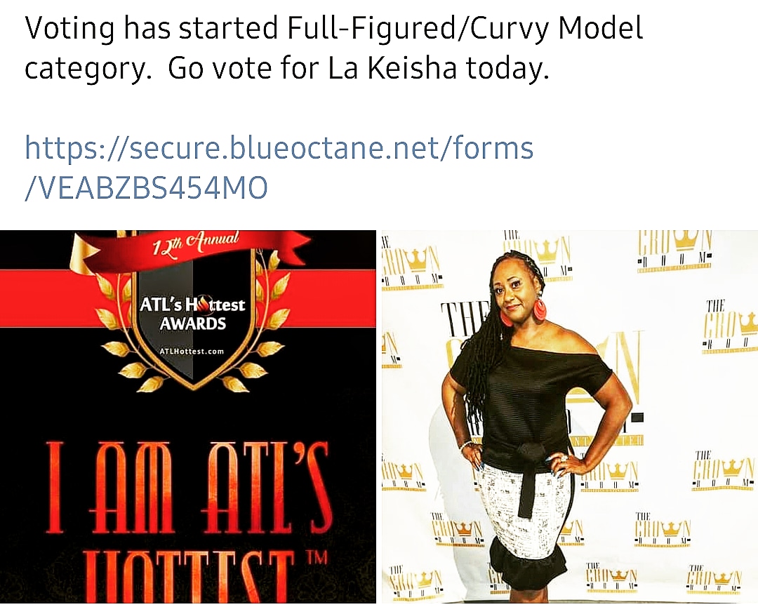MzArmyStrng5Str's tweet image. secure.blueoctane.net/forms/VEABZBS4… #Vote4LaKeisha 

#fullfiguredmodel #CurvyModel #TallModel #TheKeyOfLife #TheKeyMoment #modellyfe #FiercelyFabForties #atlhottest #2020 #ModelNominee