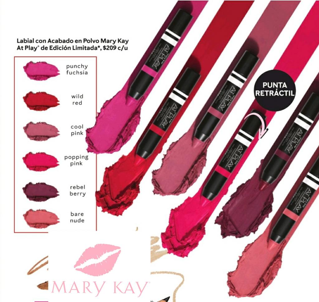 rioscma's tweet image. Labial con Acabado en Polvo #MaryKay  #AtPlay #Disponible 
Entrega Inmediata.

Tonos: Bare Nude - Cool Pink 

🌟 Producto con descuento 🌟