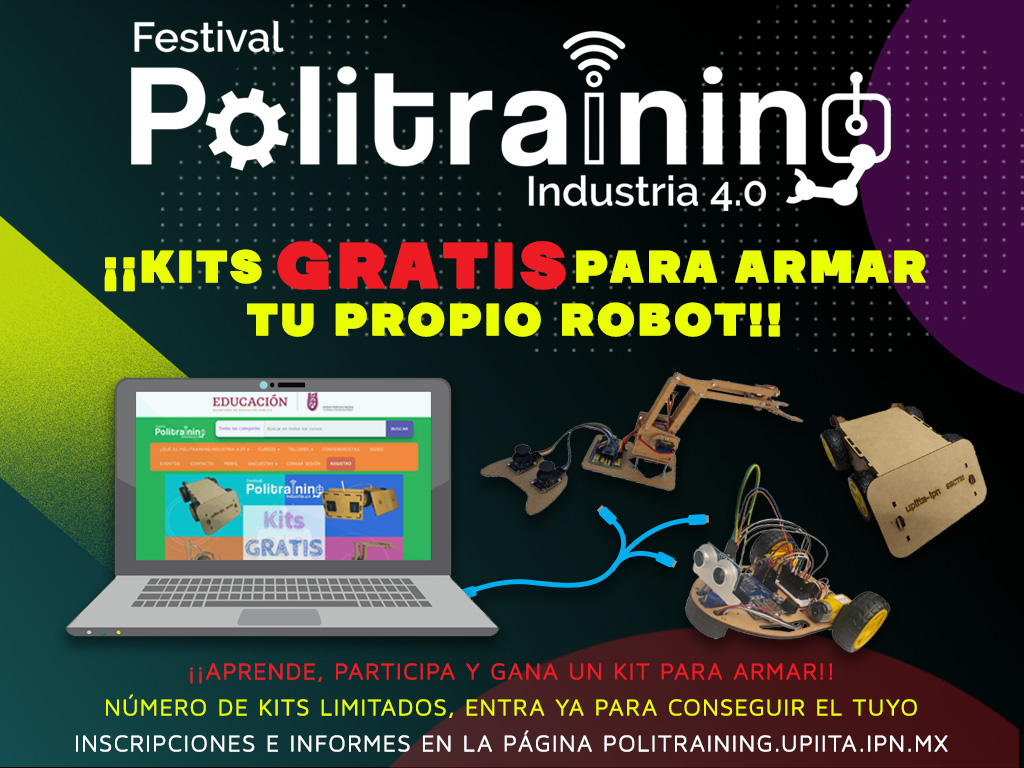 politraining's tweet photo. 🎁Obtén un Kit de robótica completamente GRATIS‼️
👉Entra a https://t.co/CsetSBSC03 y consulta las bases💻

@Upiita_Ipn @SECTEI_CDMX @CdmxPilares @IEMS_CDMX @cancerinfantil @tveducativamx @UnoNoticias @CIC_IPN_OFICIAL https://t.co/bb1ny7xgZF