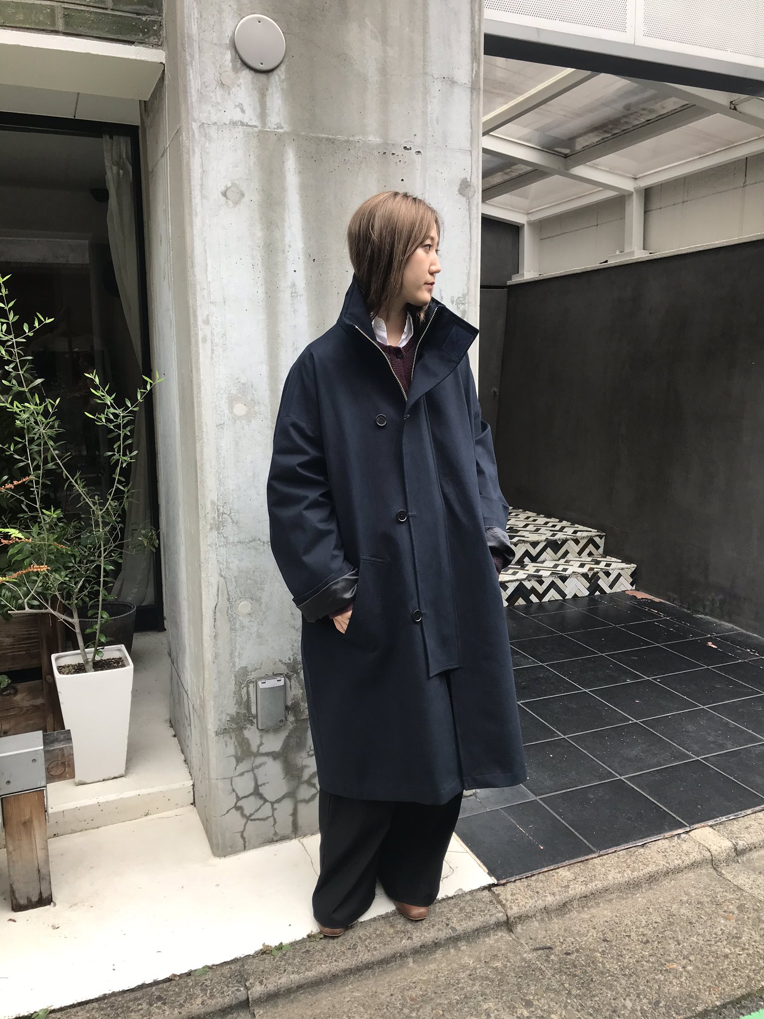 mfpen johnston coat BLACK sizeM 1LDK コート-