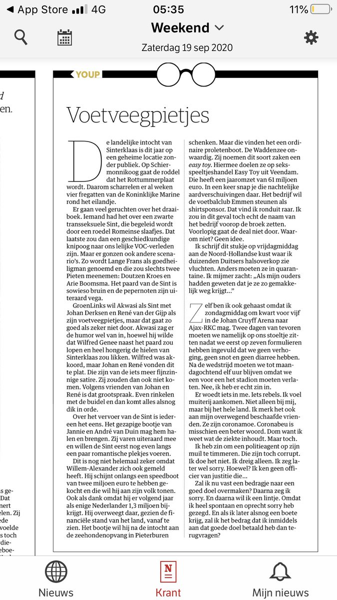 .<a href="/nrc/">NRC</a> Voetveegpietjeszaterdag