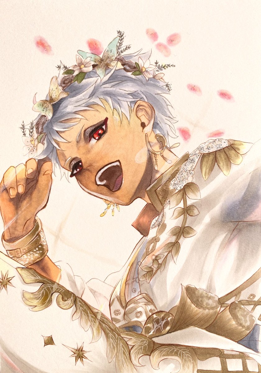 やっとの事でみわちゃん完成 模写 きらめきのライオンボーイ みすのイラスト