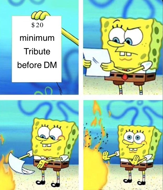 FckinMonsters's tweet photo. Subs who think Iโm here to talk for free:
#findom #findommeme #finD #imadeit #timewasters #paypig https://t.co/HMU5D7XdSc