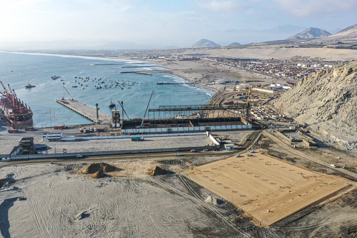 en_obras's tweet photo. La Libertad-Trujillo: Avances en el Terminal Portuario Multipropósito Salaverry. Cortesía del MTC. https://t.co/JaGmCbm9EH