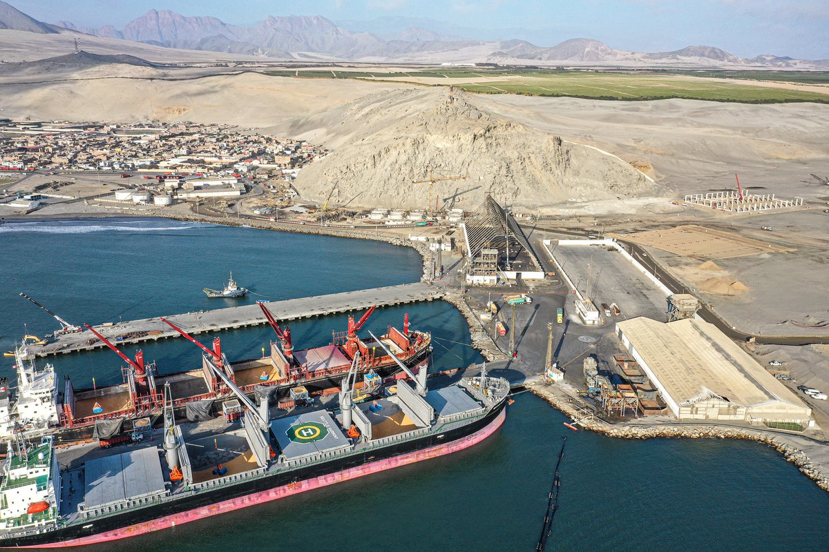 en_obras's tweet photo. La Libertad-Trujillo: Avances en el Terminal Portuario Multipropósito Salaverry. Cortesía del MTC. https://t.co/JaGmCbm9EH