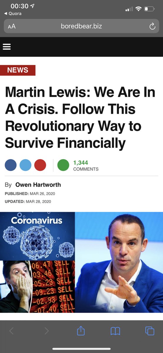 ASouthWestTrain's tweet photo. @MartinSLewis from Quora, more of the usual nonsense using your image 

Link went here: https://t.co/PiJuvIQaiw

Reported the ad, but very much doubt they’ll do anything. https://t.co/OCmbdA5APq