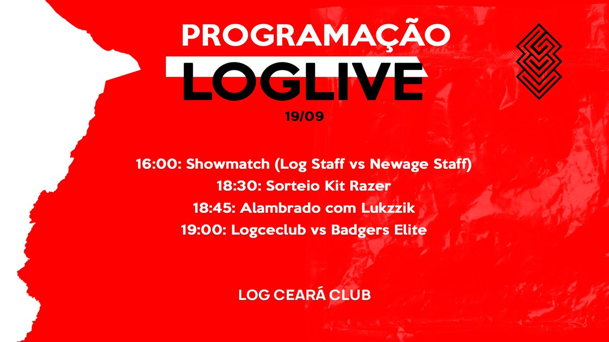 logceclub's tweet photo. 🔥L O G L I V E🔥
Amanhã teremos a primeira #LOGLIVE! Serão "mini-eventos" onde faremos transmissões maiores com mais de uma atração. Amanhã já iniciamos com um amistoso contra a @newage_e. Em seguida, teremos o sorteio de um kit Razer e + https://t.co/C9e2JKxABX