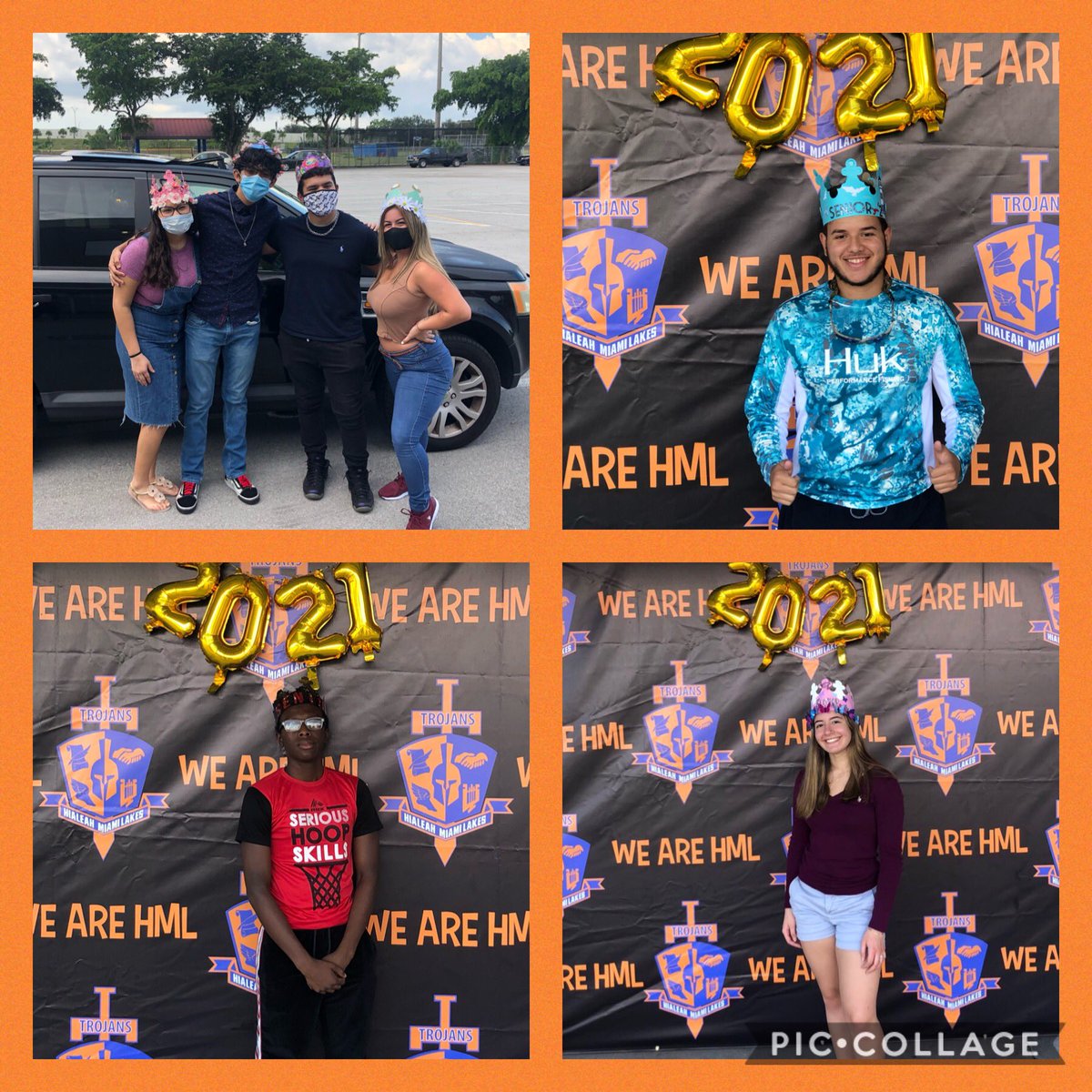 HMLSrHighSchool's tweet photo. #Seniors showing off their #Crowns in #TrojanCountry #WeAreHML @50YearsUnbroken @HMLActivities @HMLYearbook2021 @news_hml @alexsantoyo75 @ochoahml613 @HMLclassof2021 @HML_ClassOf2021 https://t.co/68gxFDzcR5