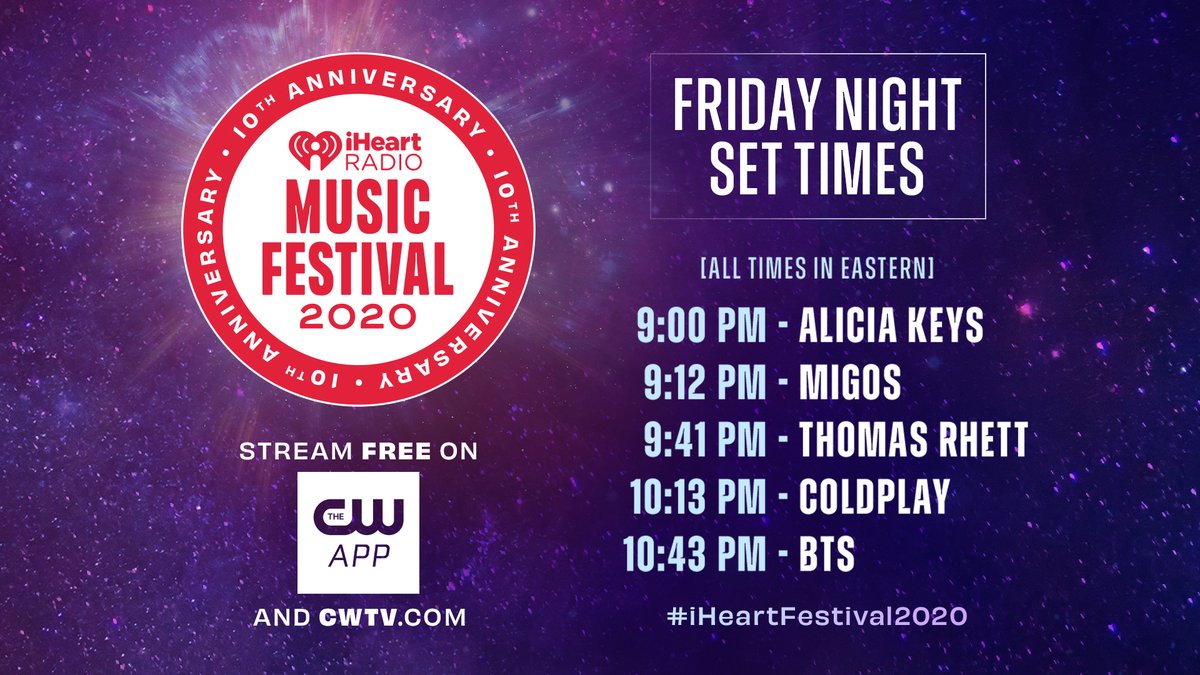 We're less than 90 minutes away from the start of #iHeartFestival2020! Trust us you do NOT want to miss this!