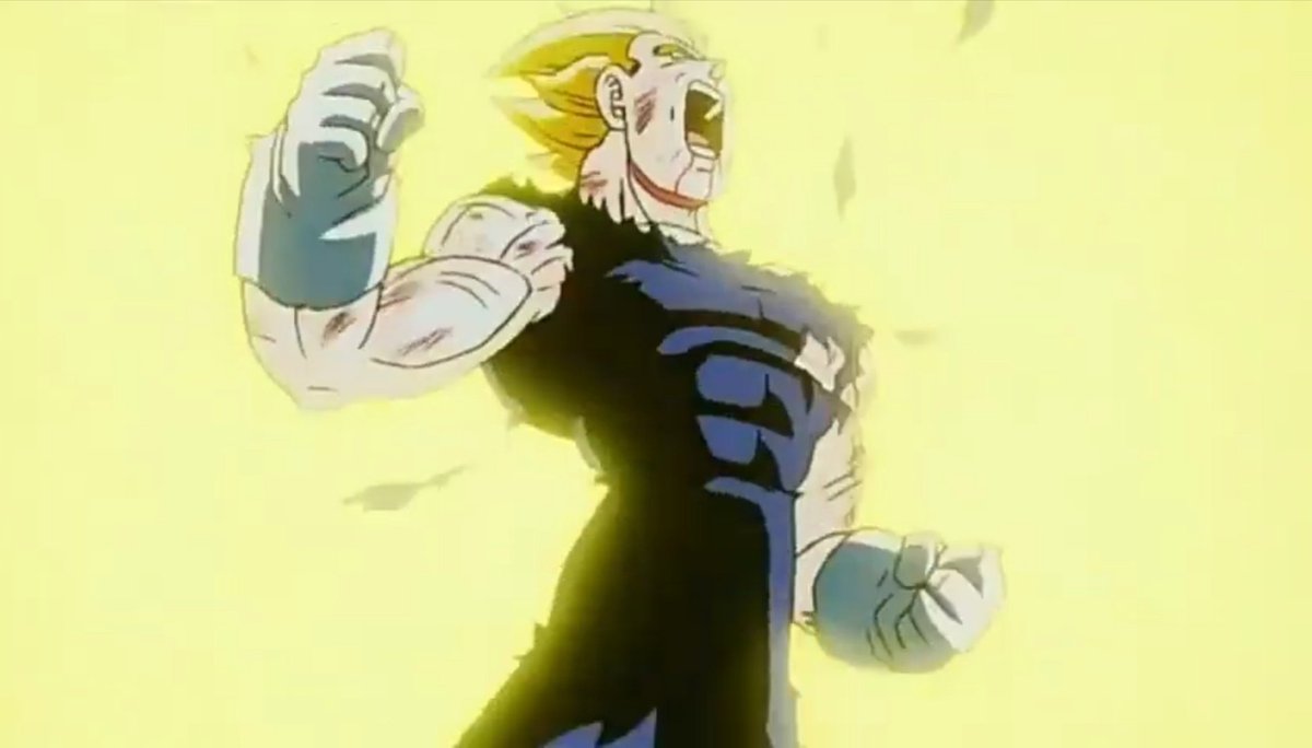 ImagenRetro's tweet photo. "Un gran resplandor se veía a lo lejos, donde la figura de un gran guerrero había desaparecido. Su nombre era Vegeta, el Príncipe de los Saiyajin. Era sumamente orgulloso". https://t.co/38tS86TxFs