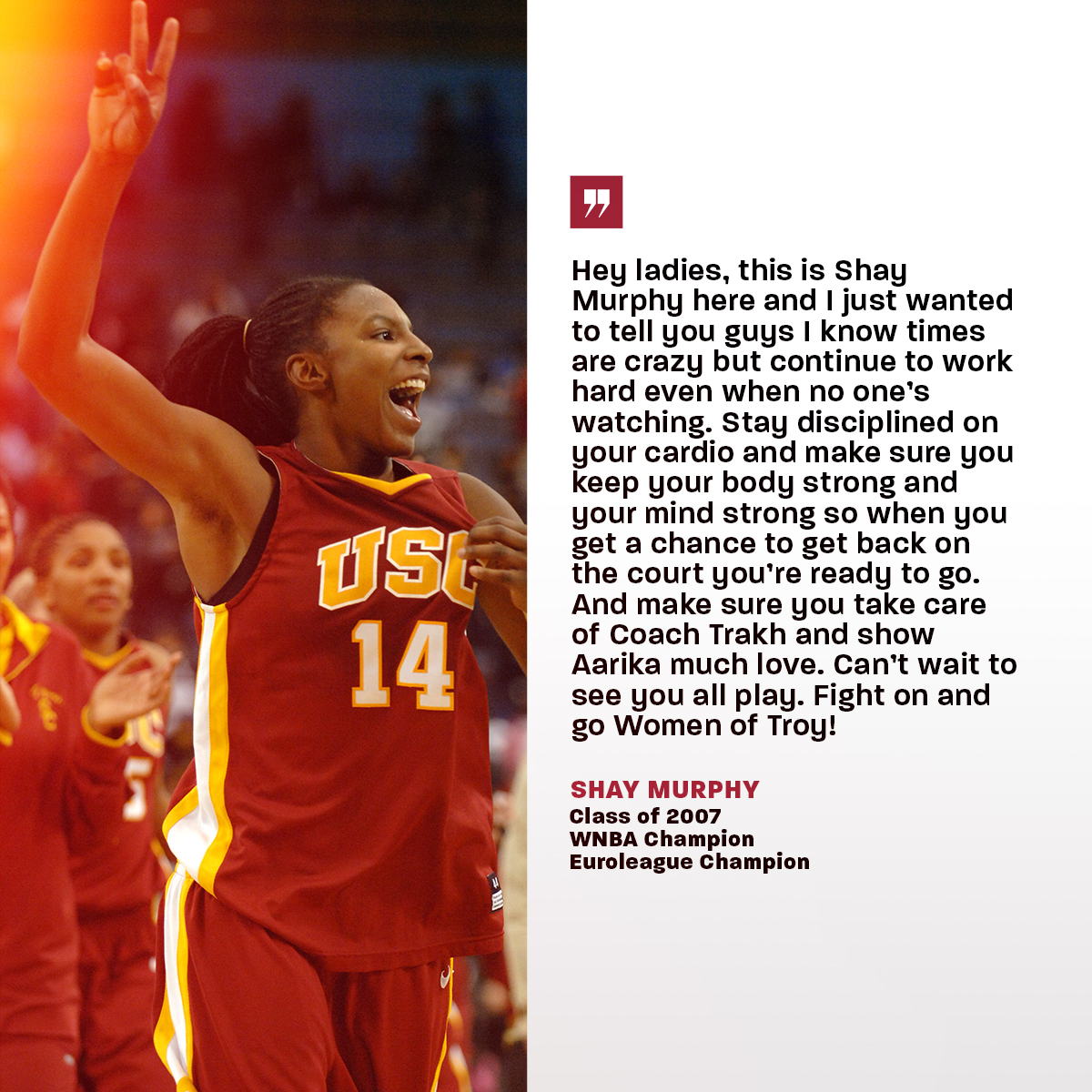 The Trojan Family is REAL! 
#FightOn ✌️#FinishTheFight 
7/9