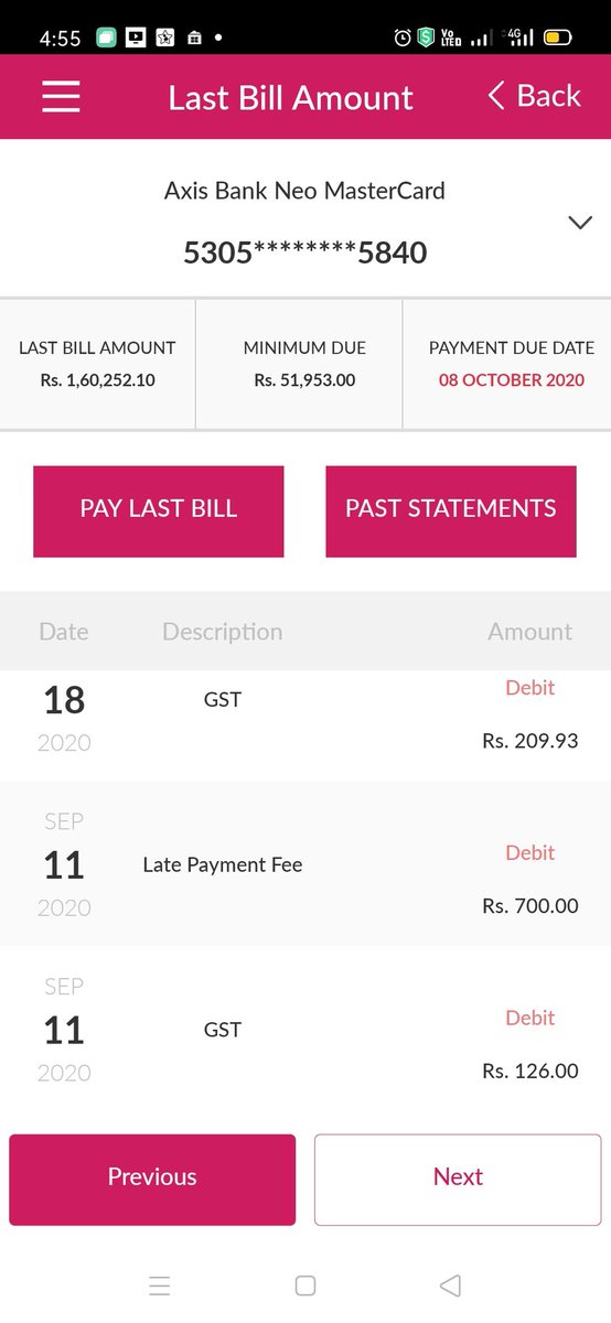 Devendr05681416's tweet photo. #OperationHaftaVasooli 

Around rs 9300  has been charged by axis bank during moratorium for late payment &amp; overlimit. Excluding intrest &amp; gst Fee on my credit cards .these banks are taking extreme benefits during this pandemic sitiation https://t.co/JEGd5AtP5M