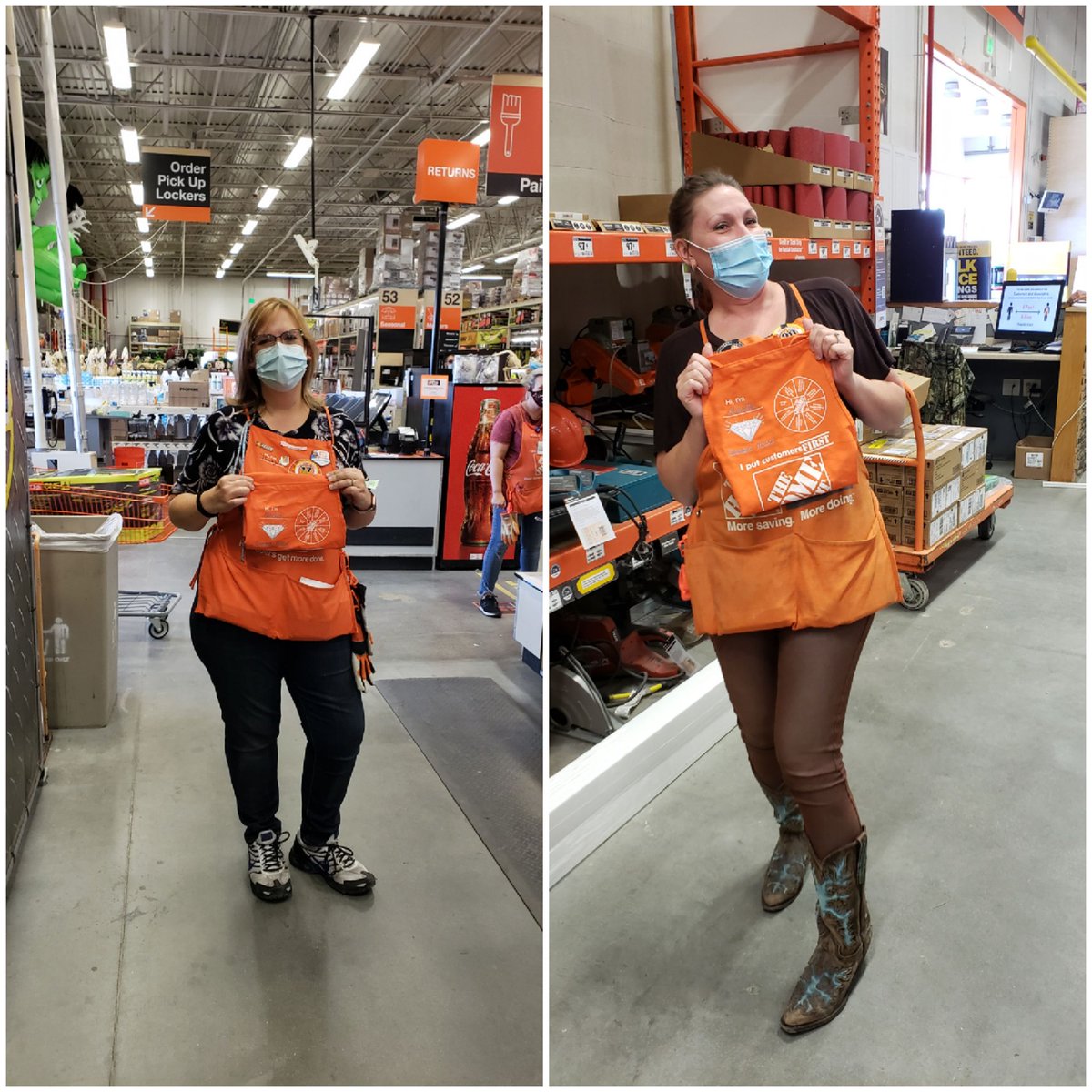 Beckie &amp; Annette both DS's receive there Diamond Award Aprons!
Congradulations on outstanding achievement!!