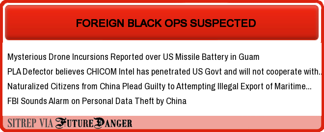 FD_SignsOfWar's tweet photo. FutureDanger Indicator: FOREIGN BLACK OPS SUSPECTED
HeatMap Column 2> https://t.co/Gj1oitKtgY
#CovertGeopolitics #Covert https://t.co/yP1ebI7kSU