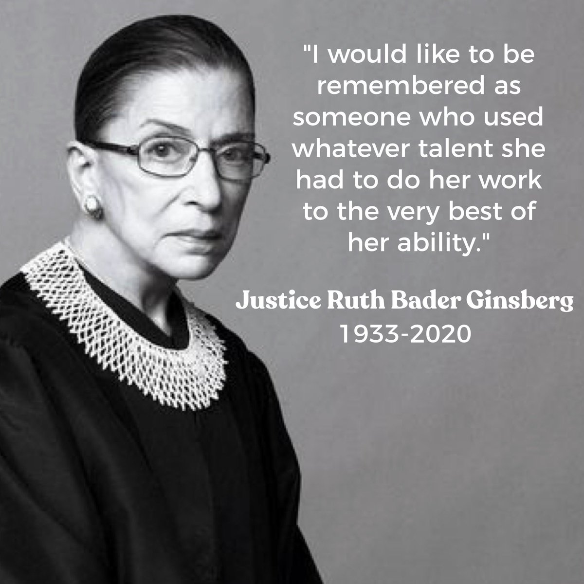 The news of #RuthBaderGinsburg passing has left me in tears. What a hero she was to me and millions of others. A living legend! I was blessed to know her and her amazing husband. And as a woman, I am the beneficiary of her work.