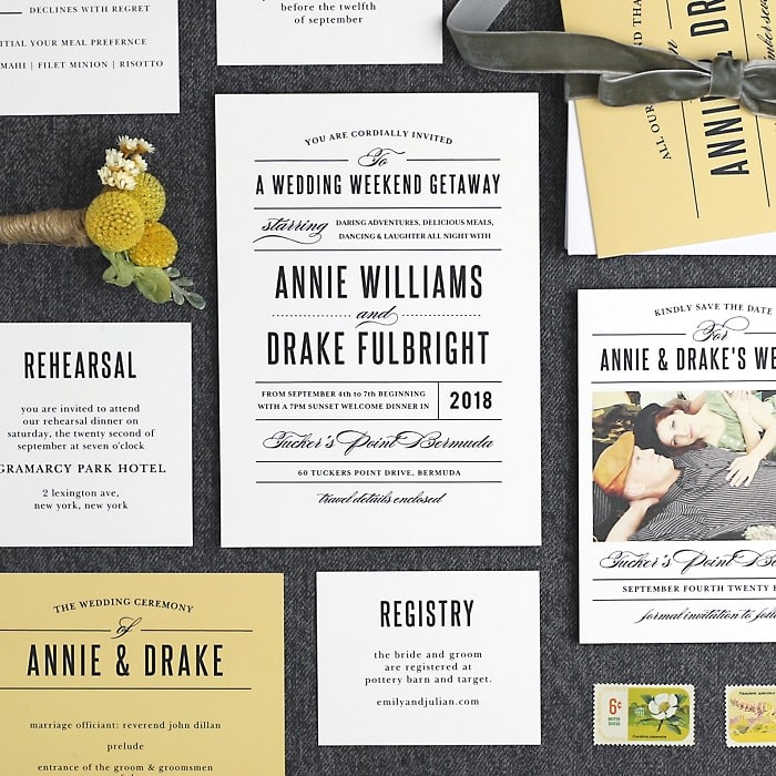 Basic Invite Wedding Stationery | Weddings Abroad Guide bit.ly/33VqPhr <a href="/basicinvite/">Basic Invite</a> #wedding #weddinginspitation #weddingsabroadguide